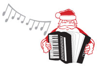 クリスマスストリートアコーディオン