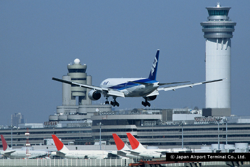 羽田空港の美しい一瞬