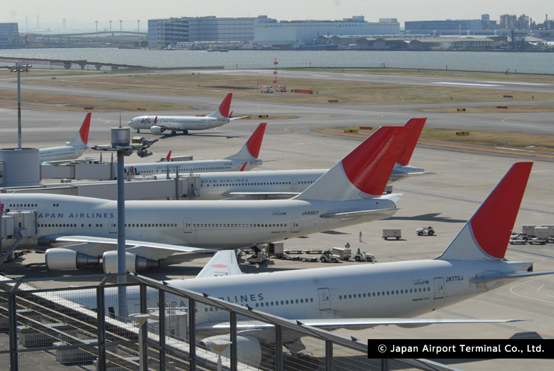 羽田空港の美しい一瞬