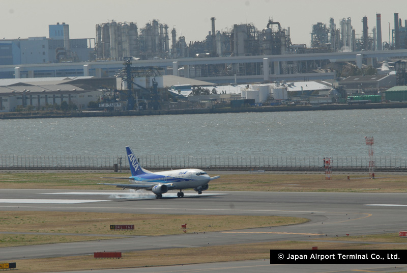 羽田空港の美しい一瞬