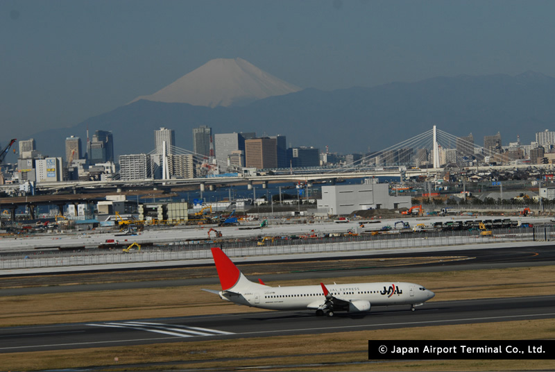 羽田空港の美しい一瞬