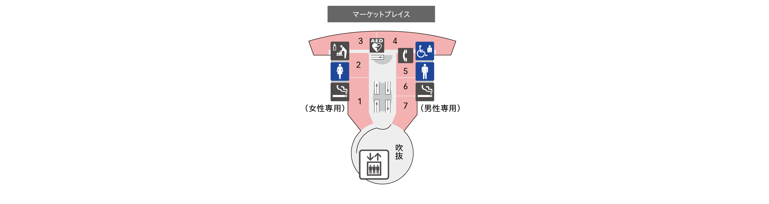 4F レストラン＆ショップ フロアマップ