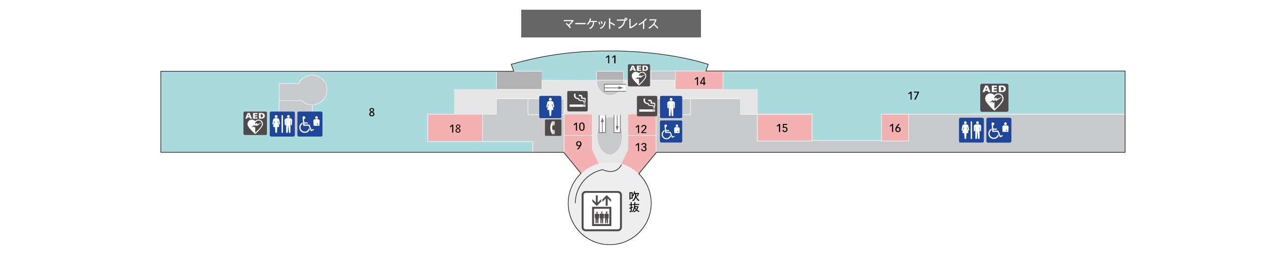 5F レストラン / 展望デッキ フロアマップ