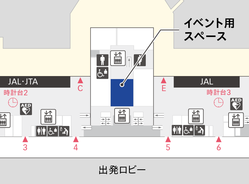 第1ターミナル2Fマップ