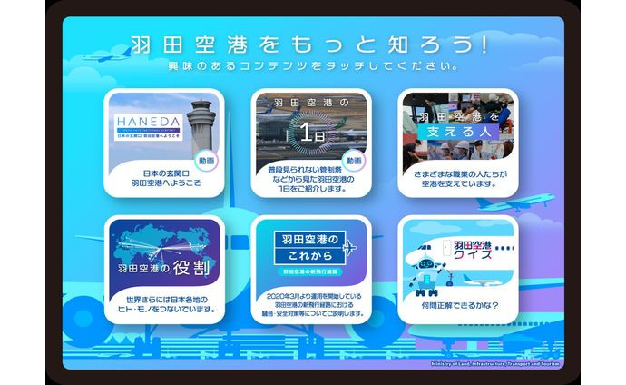 羽田空港のこれから情報コーナー「もっと知りたい羽田空港」